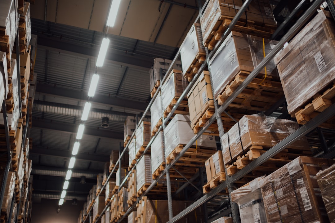 multiple warehouse storage racks